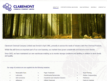 Tablet Screenshot of claremontchemical.co.uk